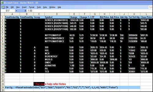 desktop indian stock market watch software
